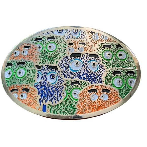 Cartoon Character Festival Belt Buckle Oval Y2K Colourful Kidcore Rave Jewelry - Picture 10 of 10